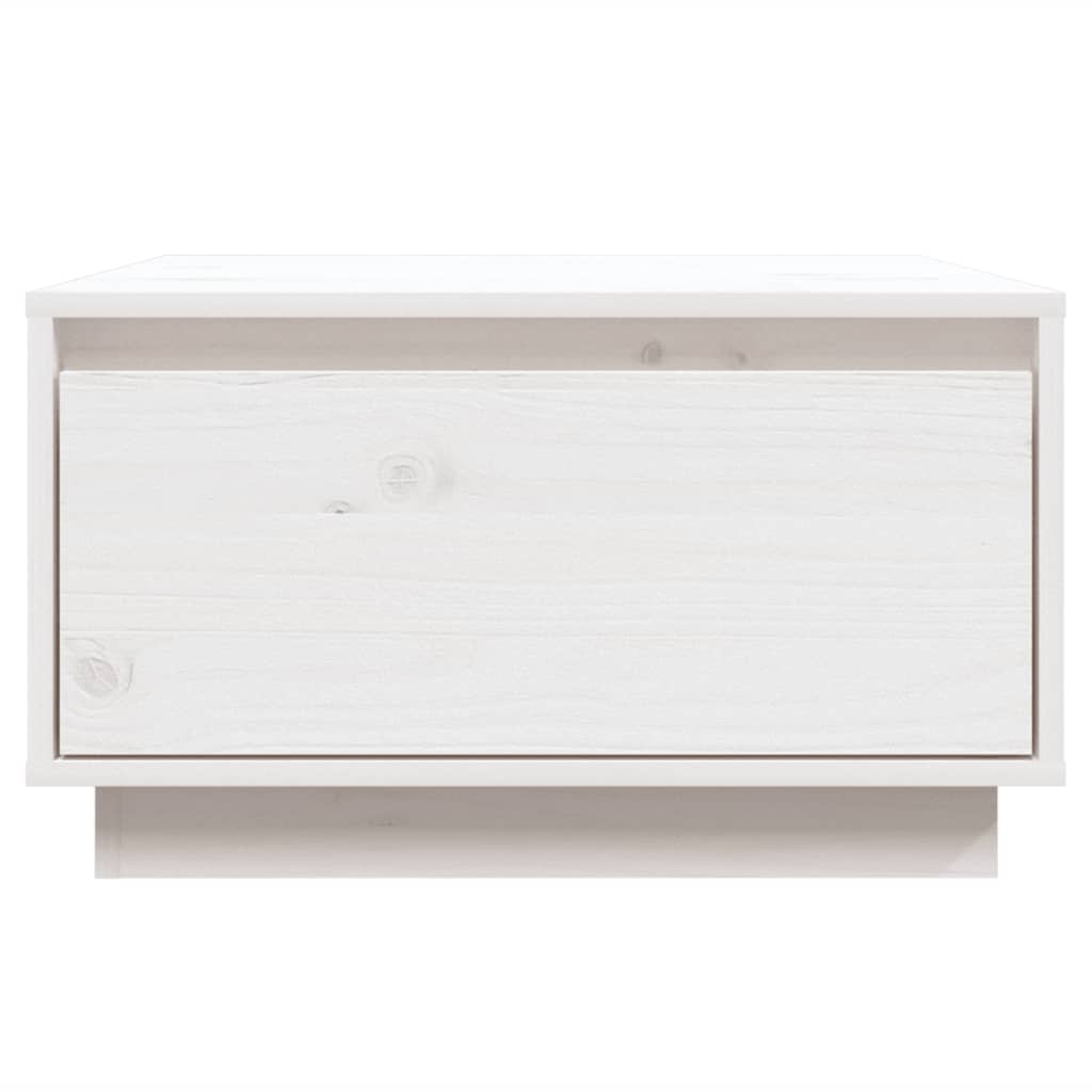 Salongbord hvit 55x56x32 cm heltre furu