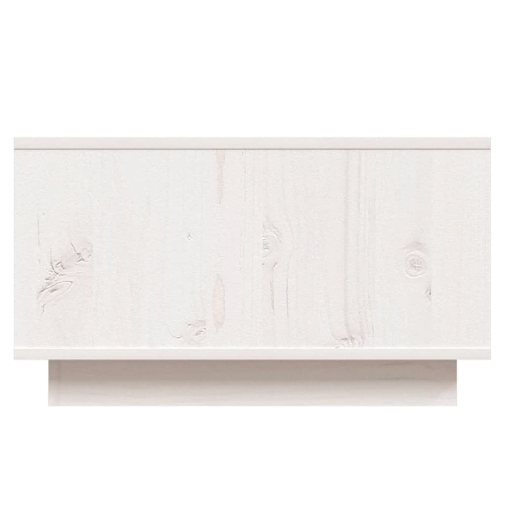 Salongbord hvit 55x56x32 cm heltre furu