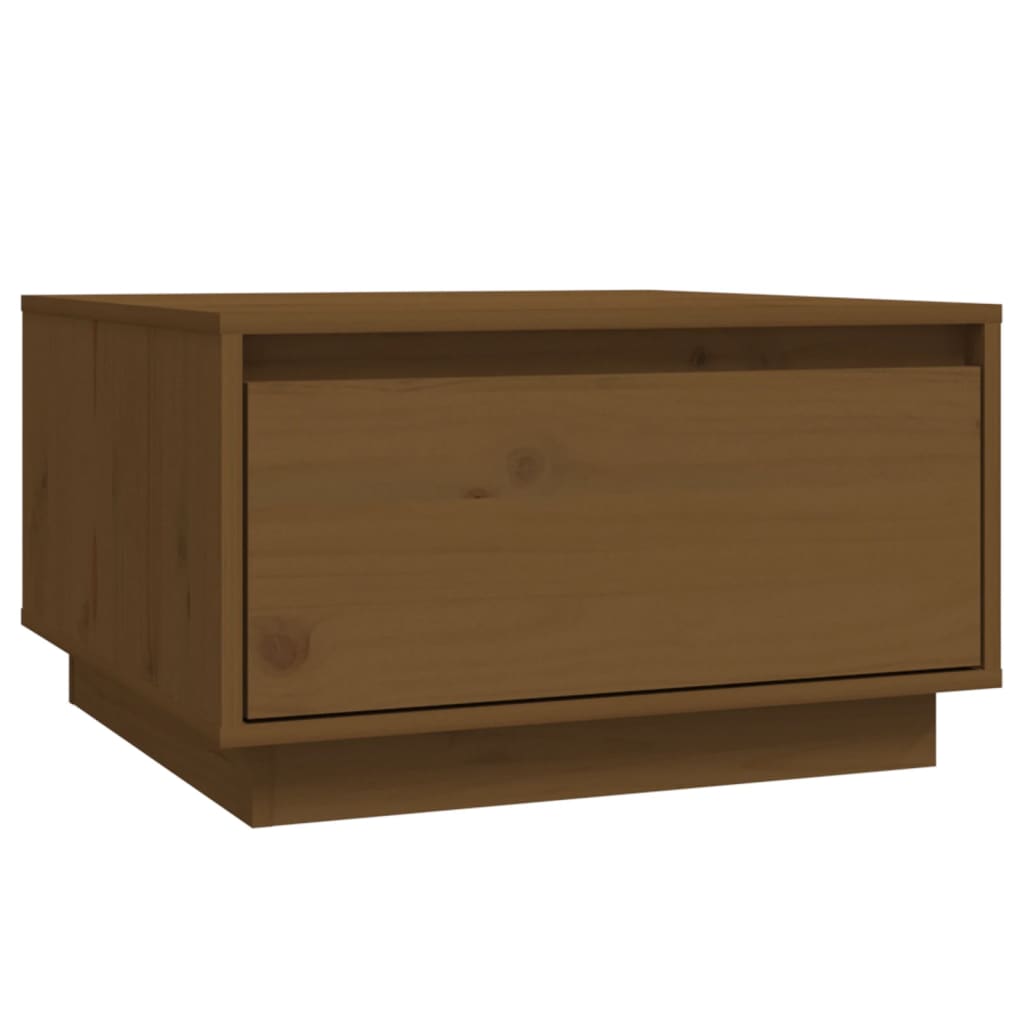 Salongbord honningbrun 55x56x32 cm heltre furu