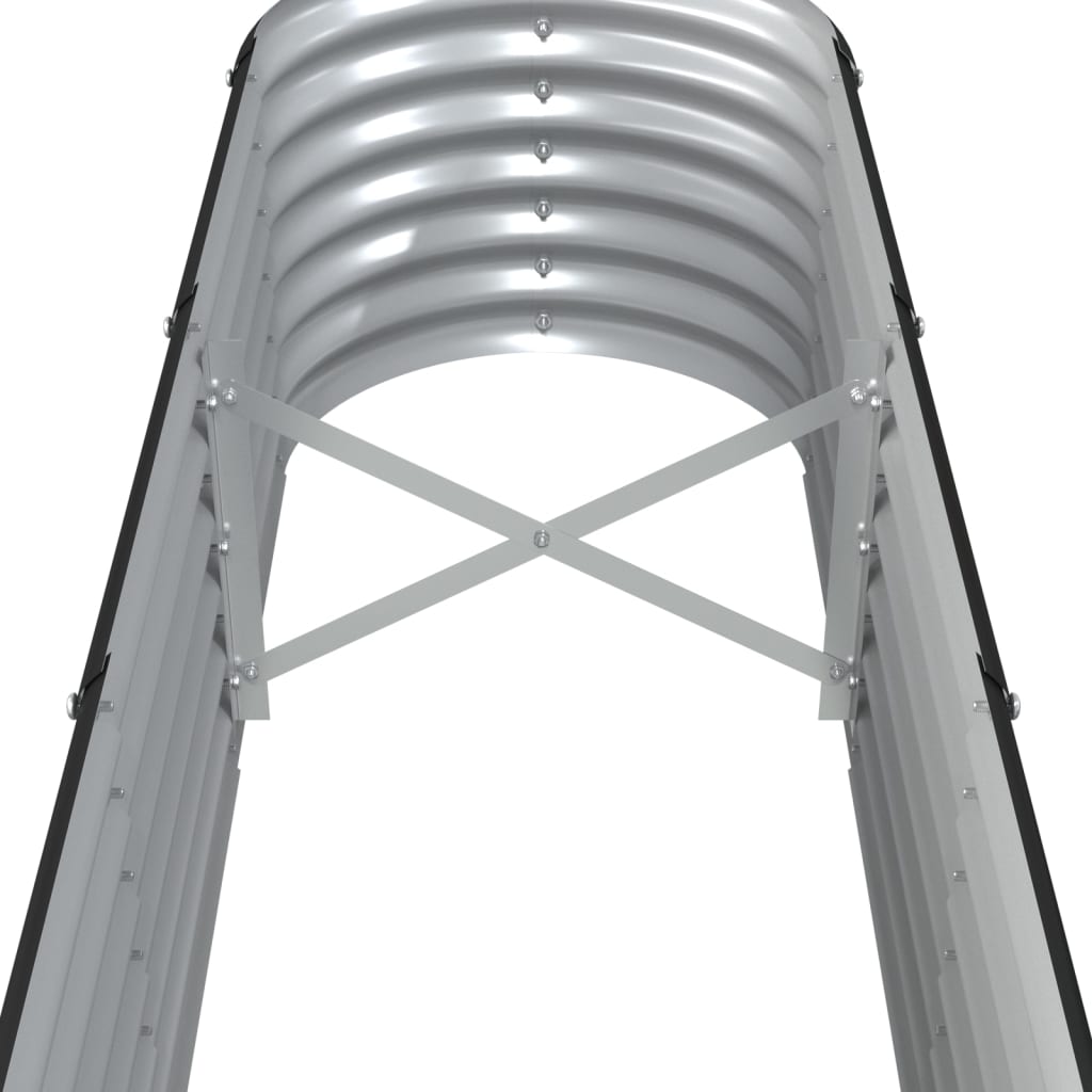 Høybed pulverlakkert stål 260x40x36 cm antrasitt