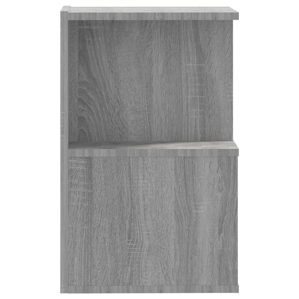 Nattbord 2 stk grå sonoma eik 35x35x55 cm konstruert tre