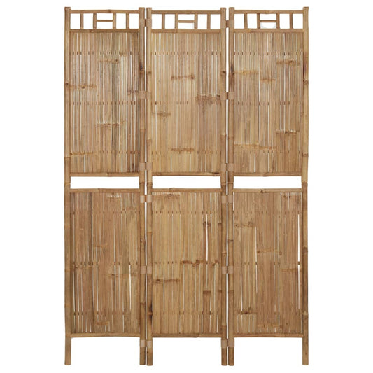 Romdeler 3 paneler bambus 120x180 cm
