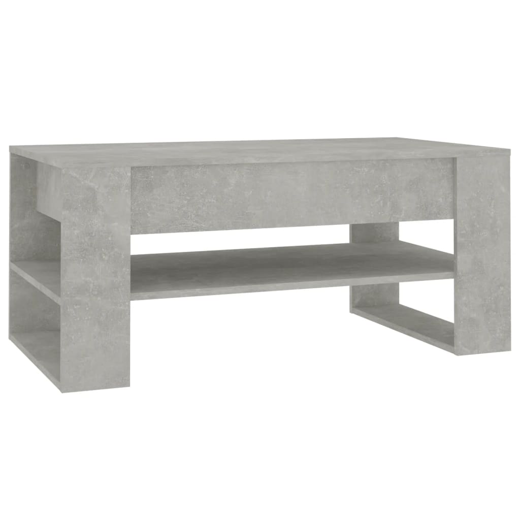Salongbord betonggrå 102x55x45 cm konstruert tre