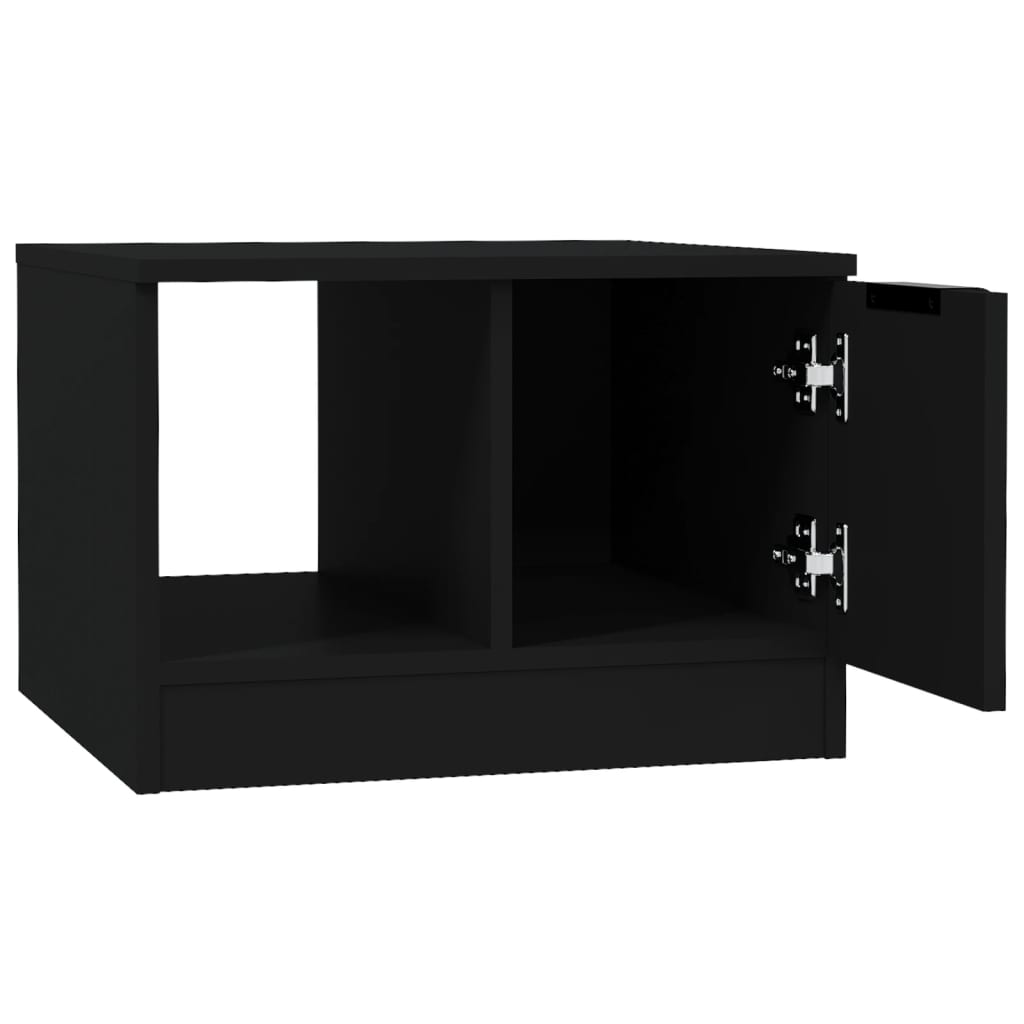 Salongbord svart 50x50x36 cm konstruert tre