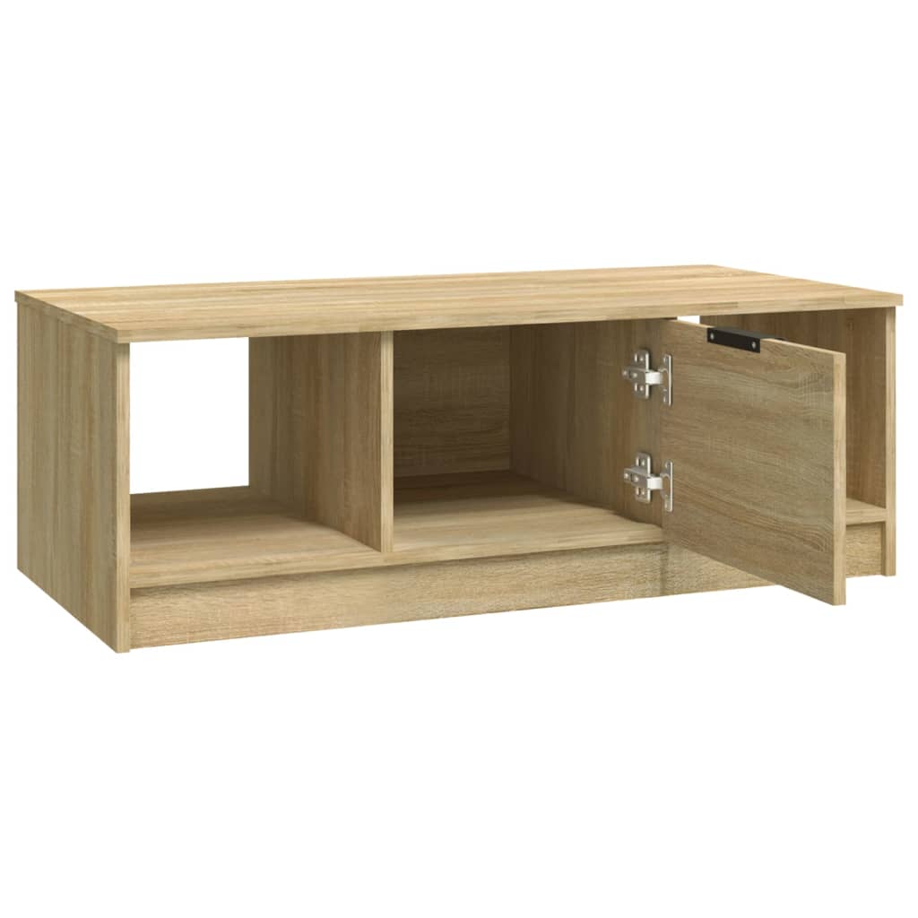 Salongbord sonoma eik 102x50x36 cm konstruert tre