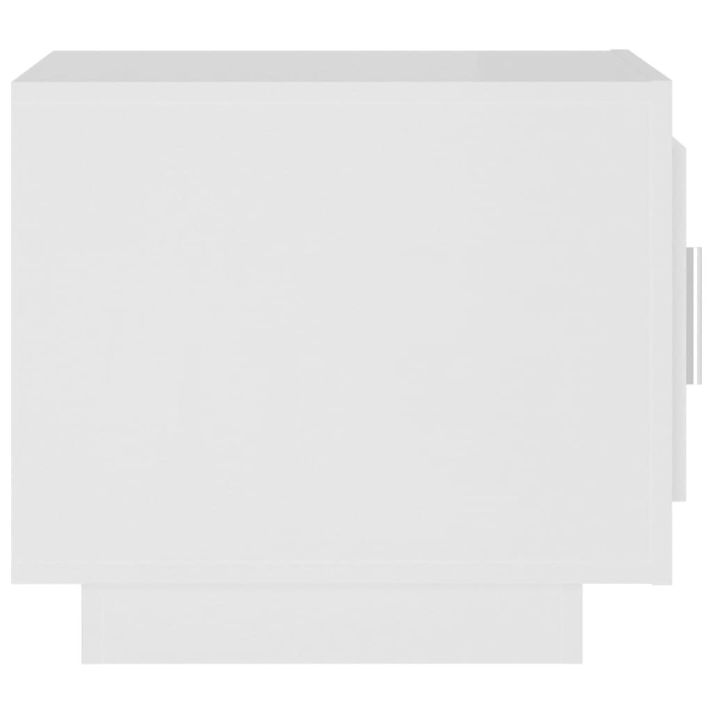 Salongbord hvit 51x50x45 cm konstruert tre