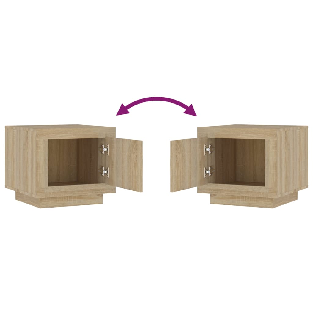 Salongbord sonoma eik 51x50x45 cm konstruert tre