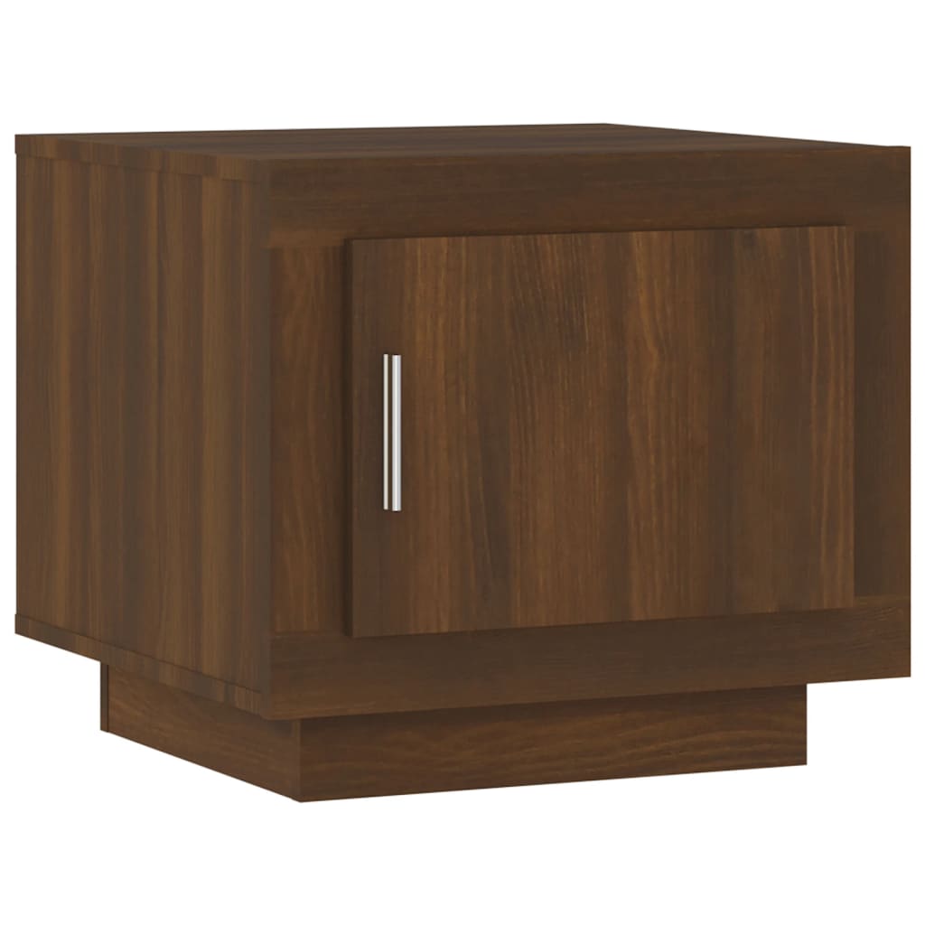 Salongbord brun eik 51x50x45 cm konstruert tre