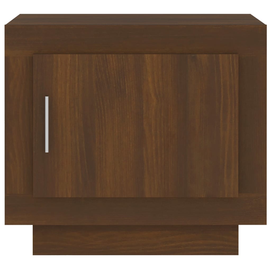 Salongbord brun eik 51x50x45 cm konstruert tre