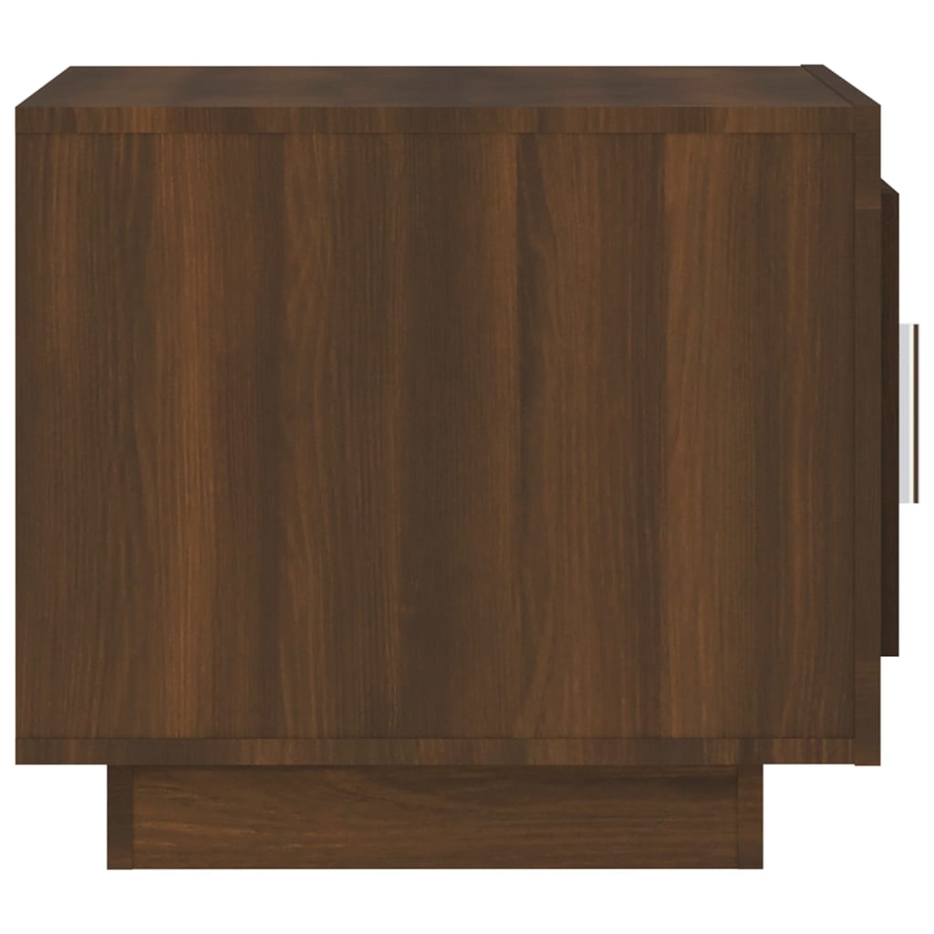 Salongbord brun eik 51x50x45 cm konstruert tre