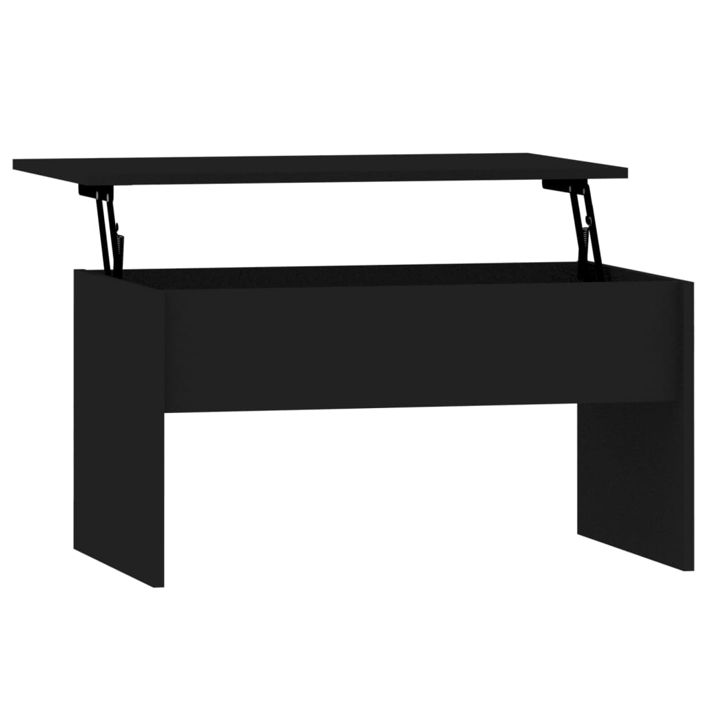 Salongbord svart 80x50,5x41,5 cm konstruert tre