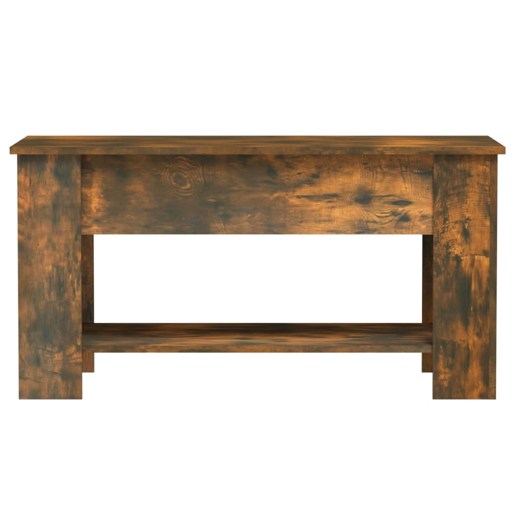 Salongbord røkt eik 101x49x52 cm konstruert tre
