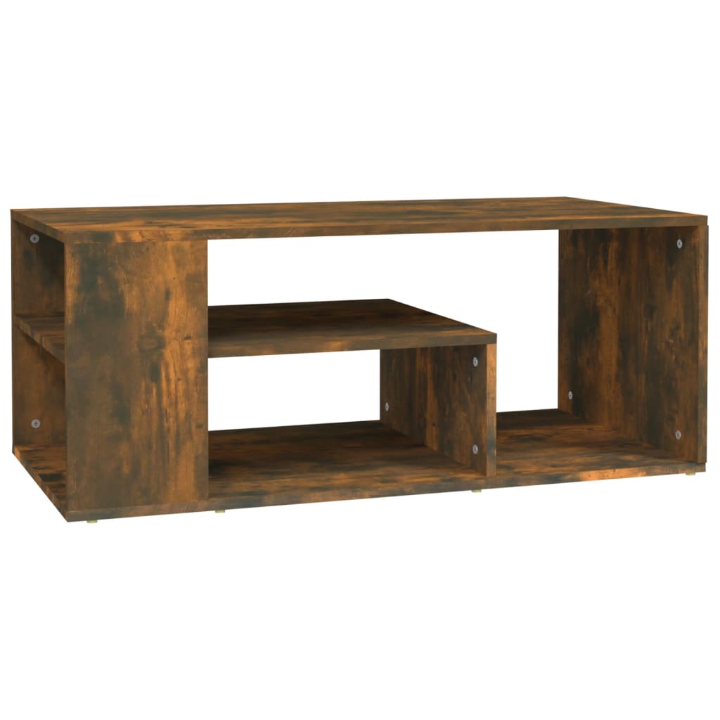 Salongbord røkt eik 100x50x40 cm konstruert tre