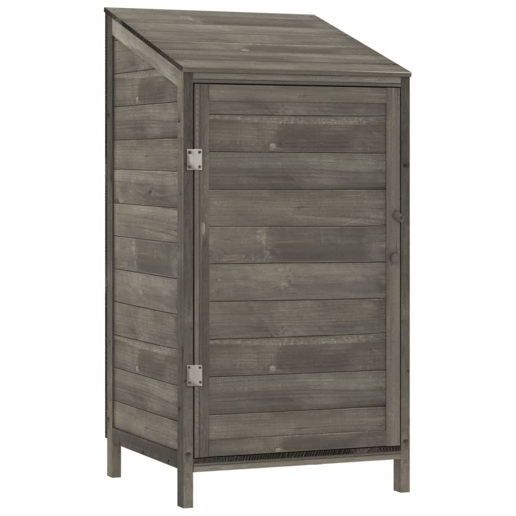 Hageskur antrasitt 55x52x112 cm heltre gran