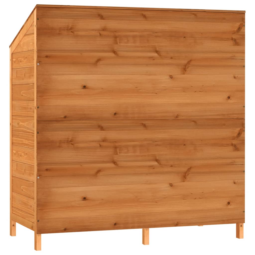 Hageskur brun 102x52x112 cm heltre gran
