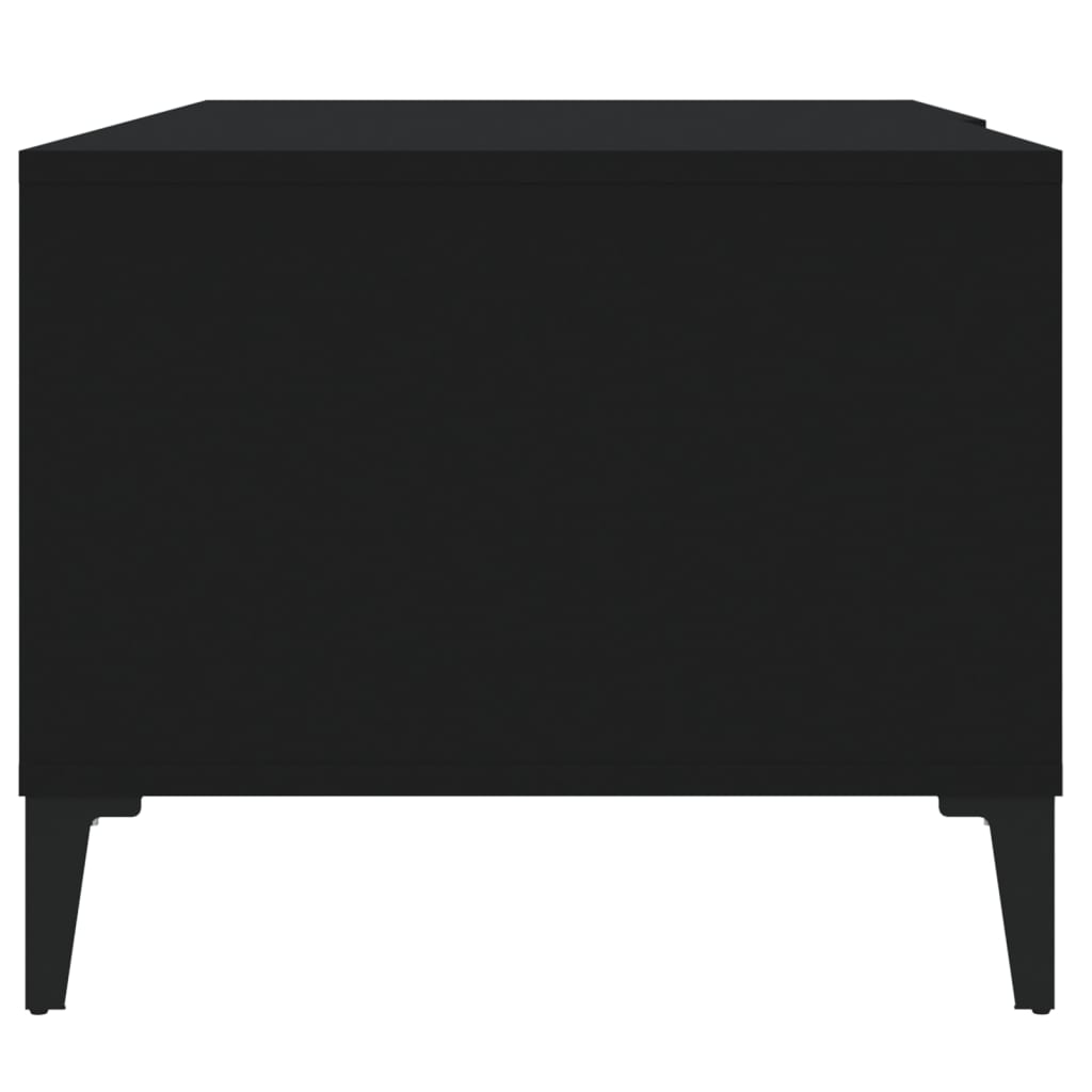 Salongbord svart 90x50x40 cm konstruert tre