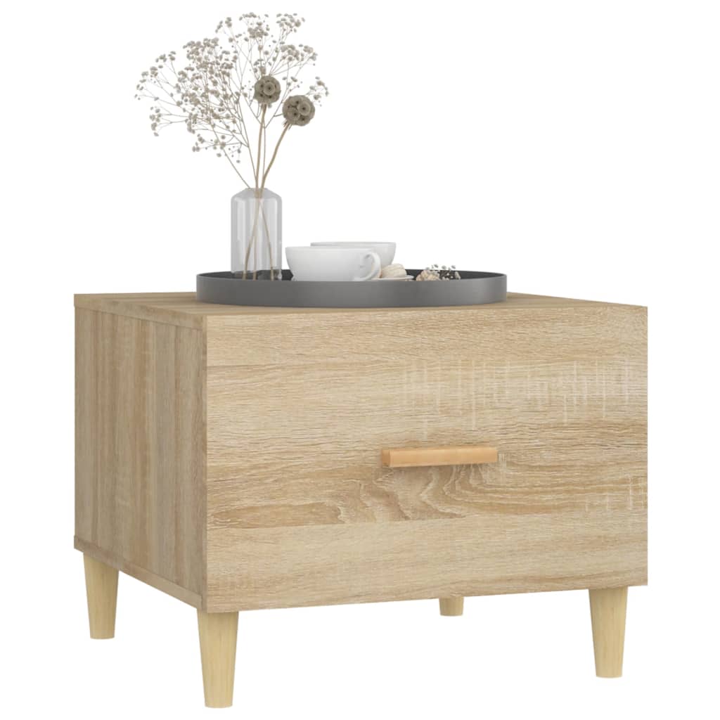 Salongbord 2 stk sonoma eik 50x50x40 cm konstruert tre