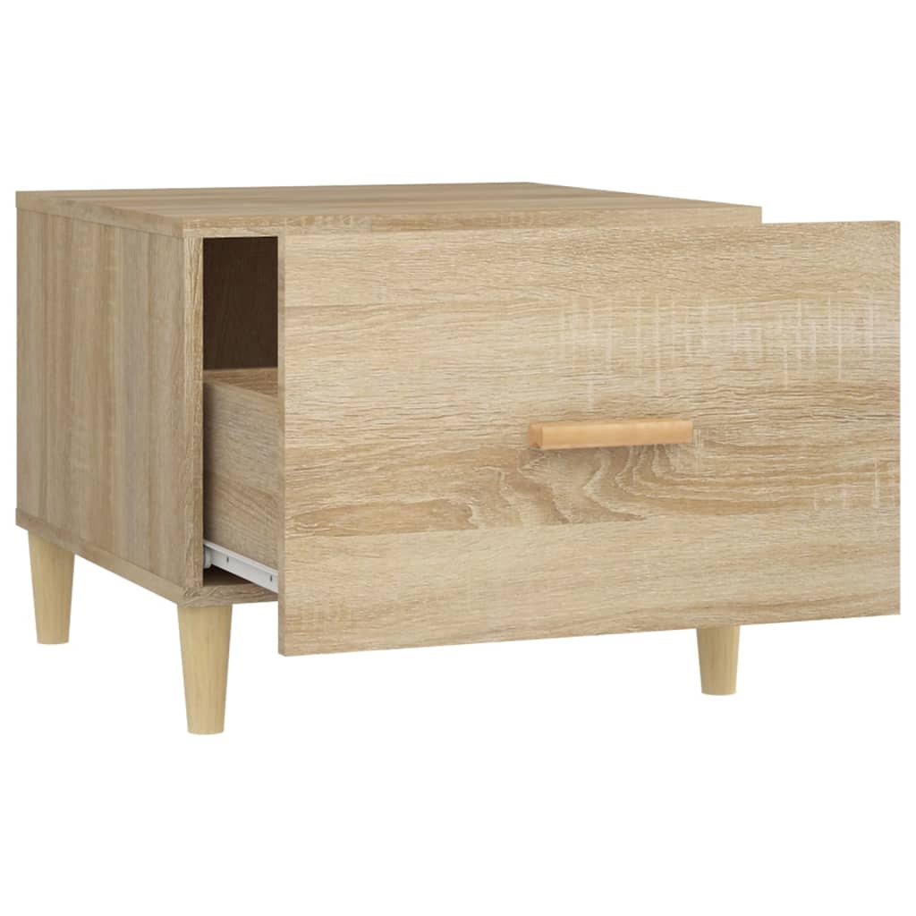Salongbord 2 stk sonoma eik 50x50x40 cm konstruert tre