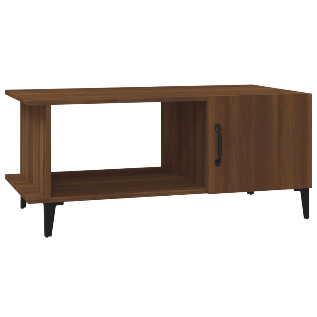 Salongbord brun eik 90x50x40 cm konstruert tre