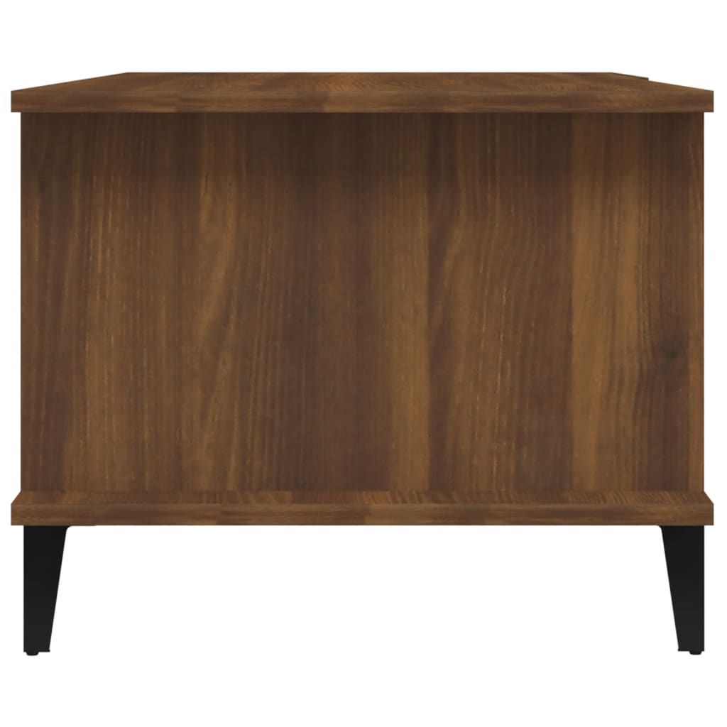 Salongbord brun eik 90x50x40 cm konstruert tre