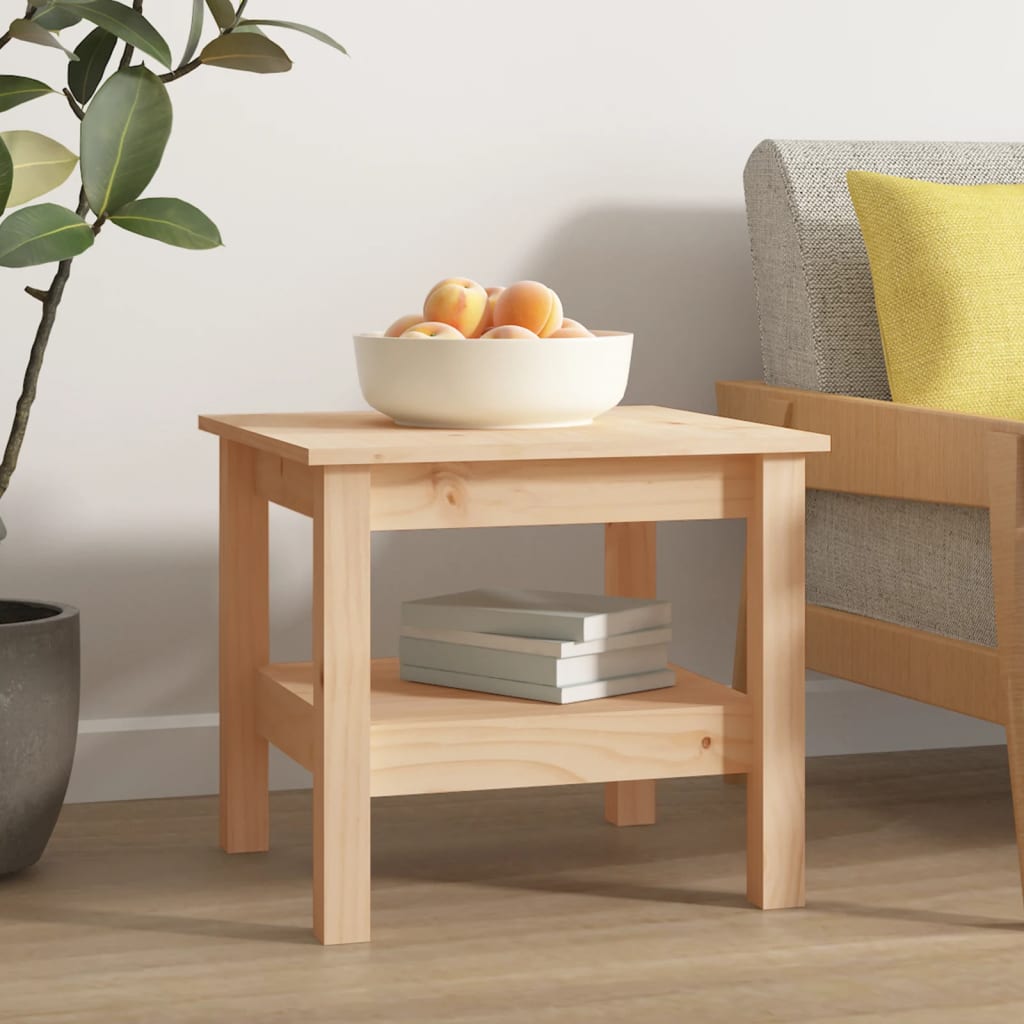 Salongbord 45x45x40 cm heltre furu