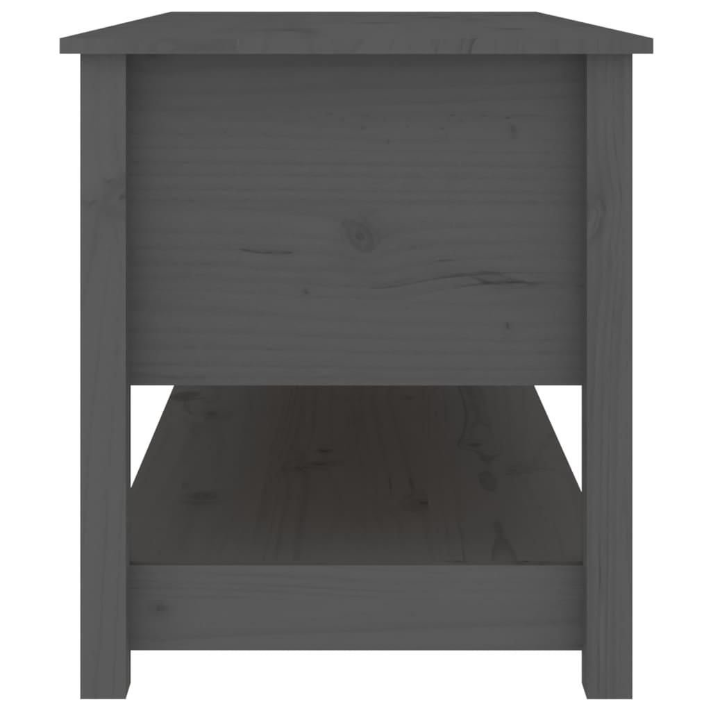 Salongbord grå 102x49x55 cm heltre furu
