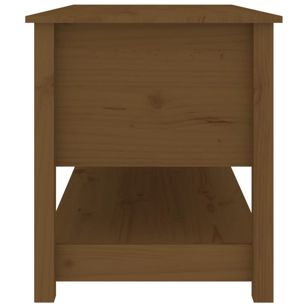 Salongbord honningbrun 102x49x55 cm heltre furu