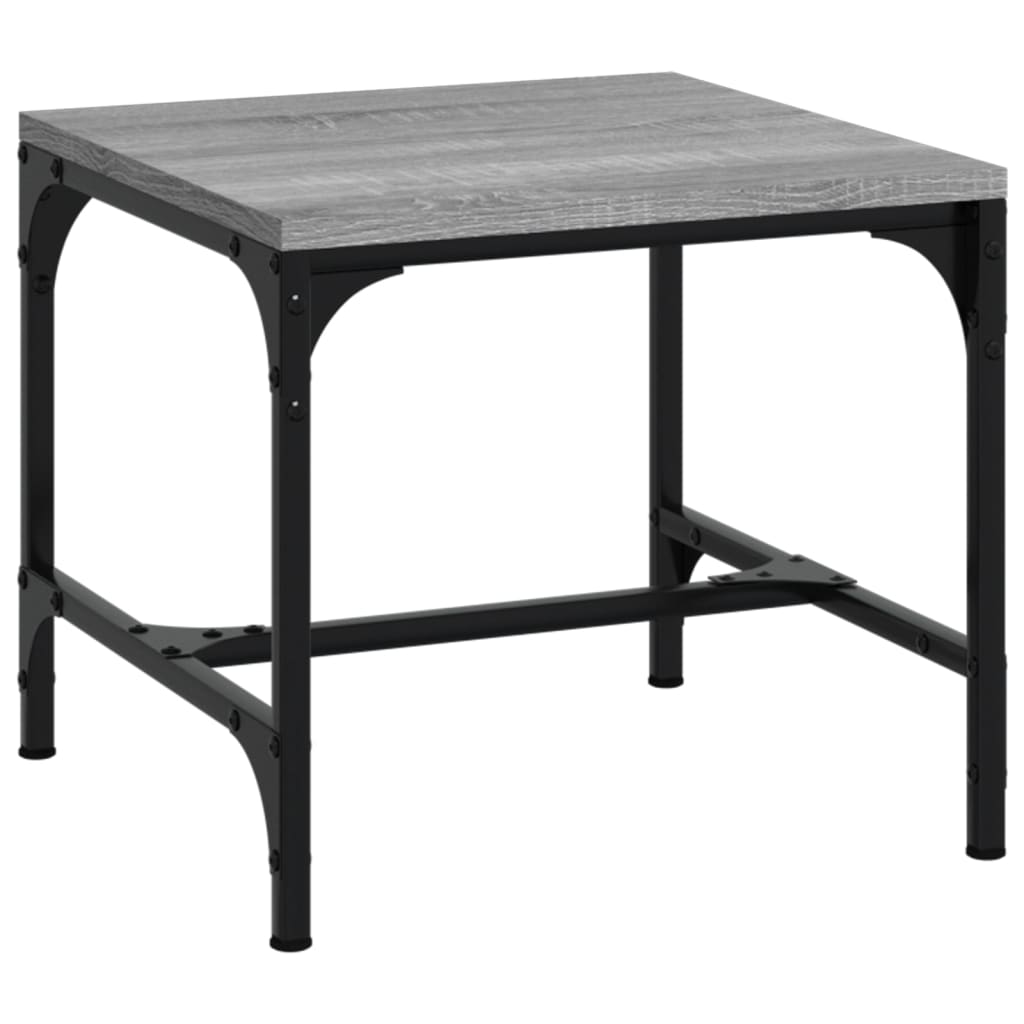 Sidebord grå sonoma 40x40x35 cm konstruert tre