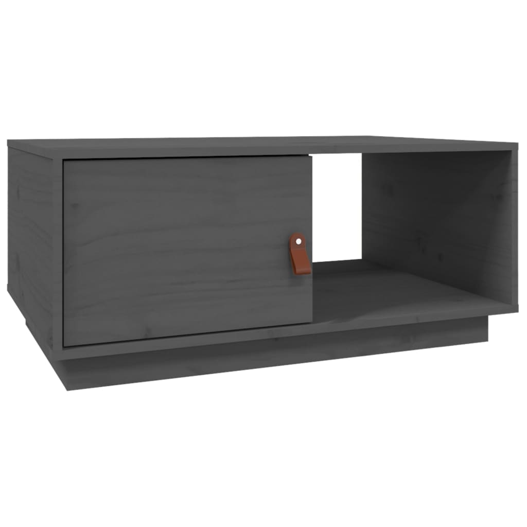 Salongbord grå 80x50x35,5 cm heltre furu