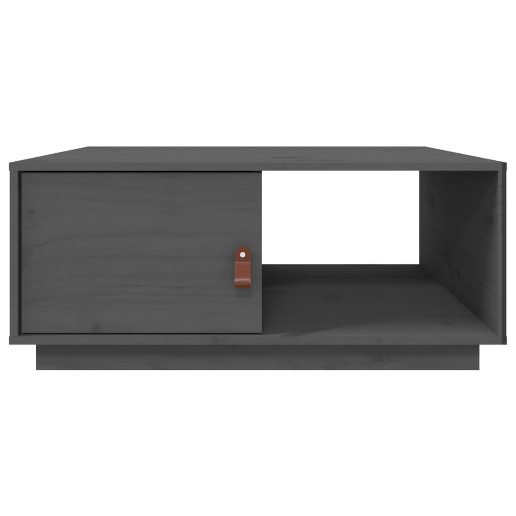 Salongbord grå 80x50x35,5 cm heltre furu