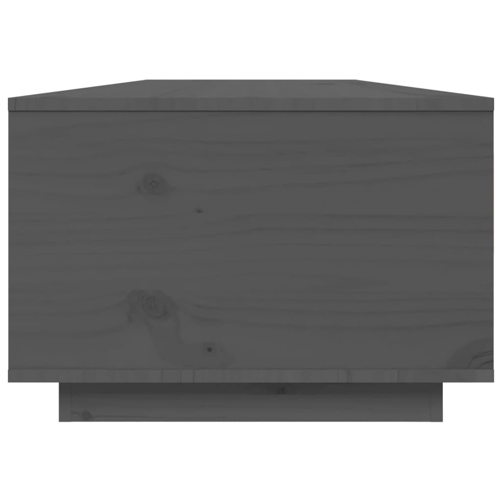 Salongbord grå 80x50x35,5 cm heltre furu