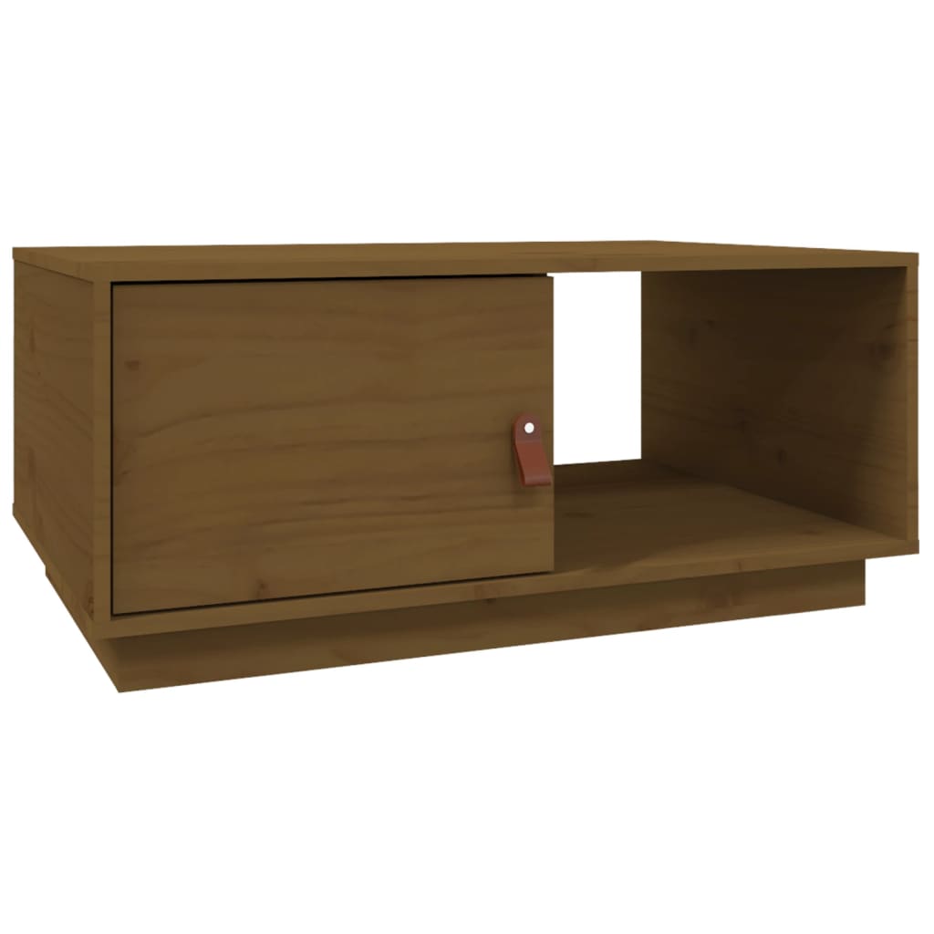 Salongbord honningbrun 80x50x35,5 cm heltre furu