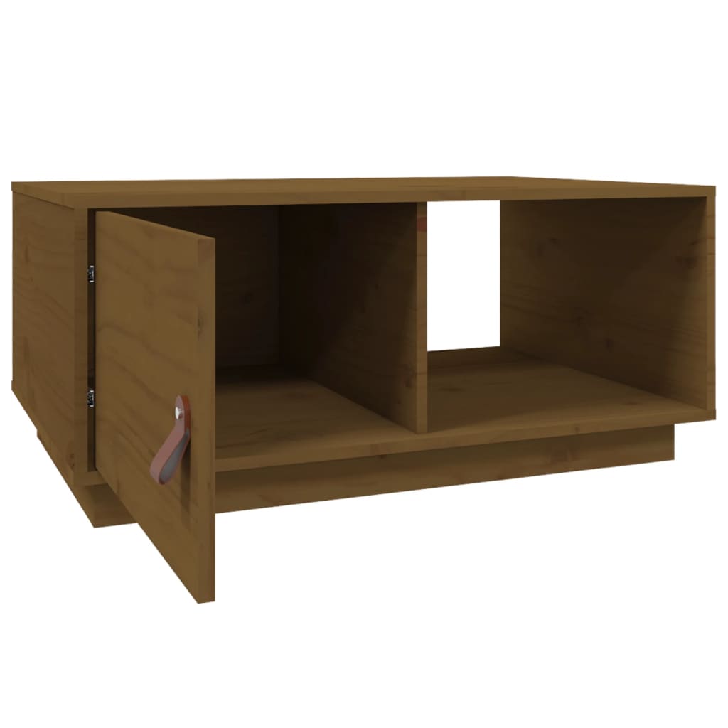 Salongbord honningbrun 80x50x35,5 cm heltre furu