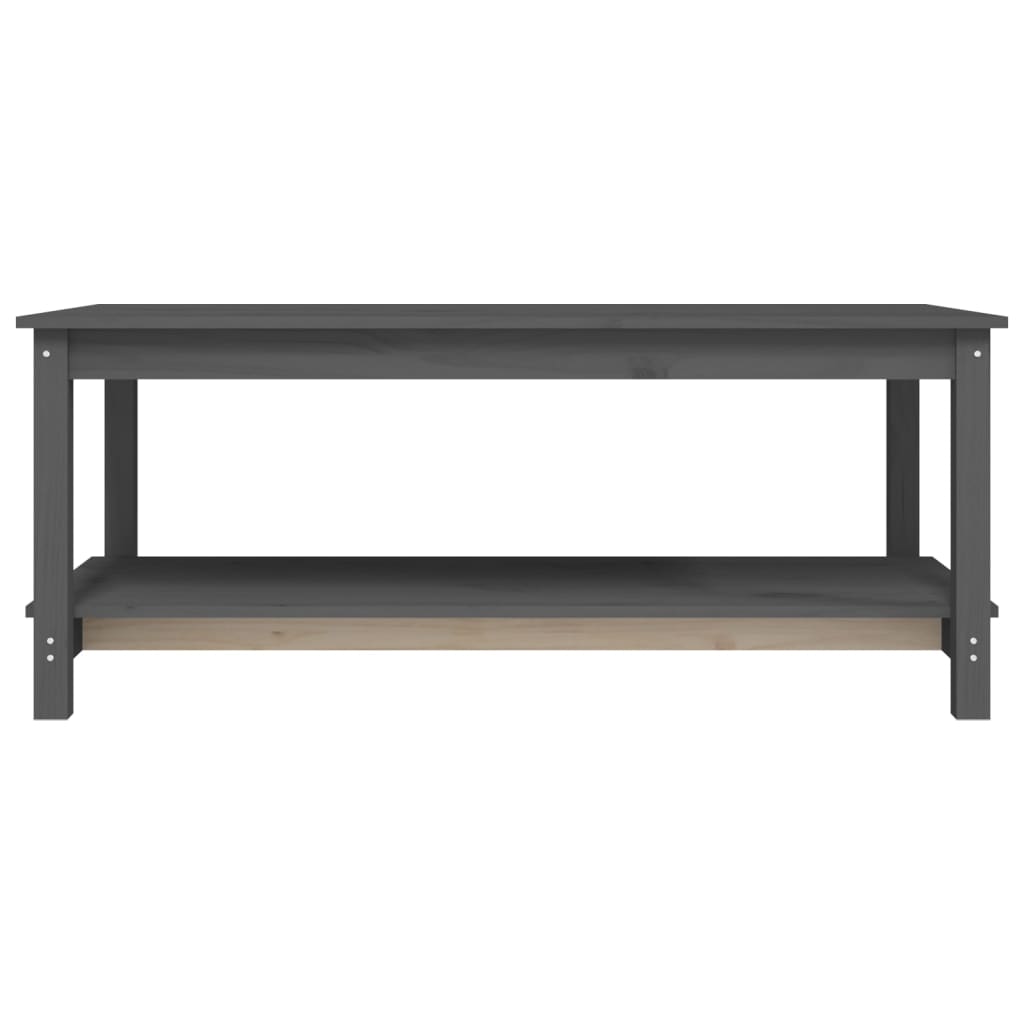 Salongbord grå 110x55x45 cm heltre furu