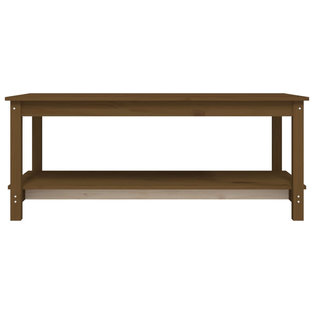 Salongbord honningbrun 110x55x45 cm heltre furu