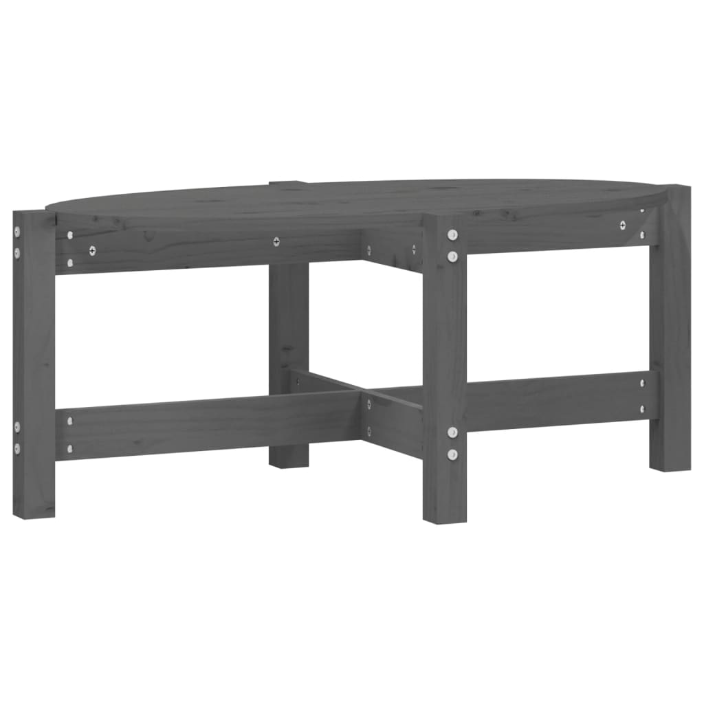 Salongbord grå 87x48x35 cm heltre furu