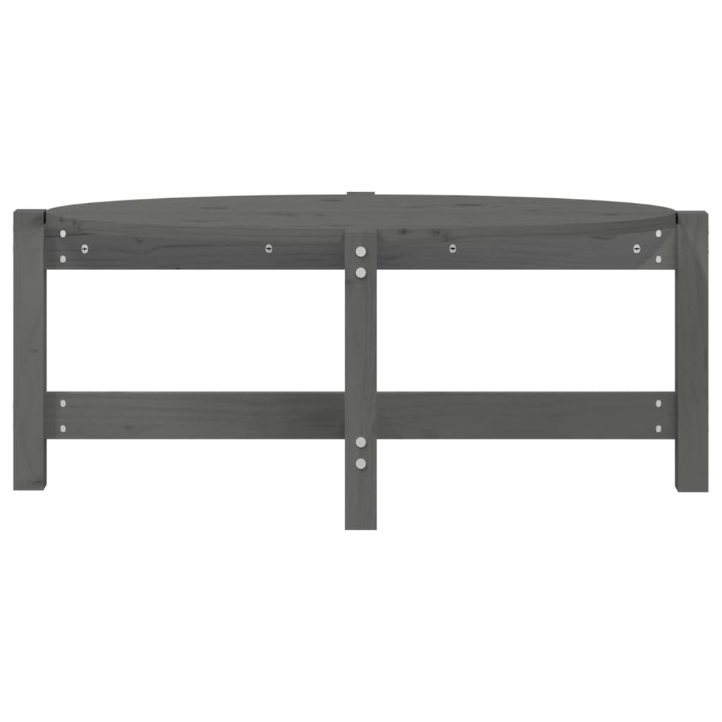 Salongbord grå 87x48x35 cm heltre furu