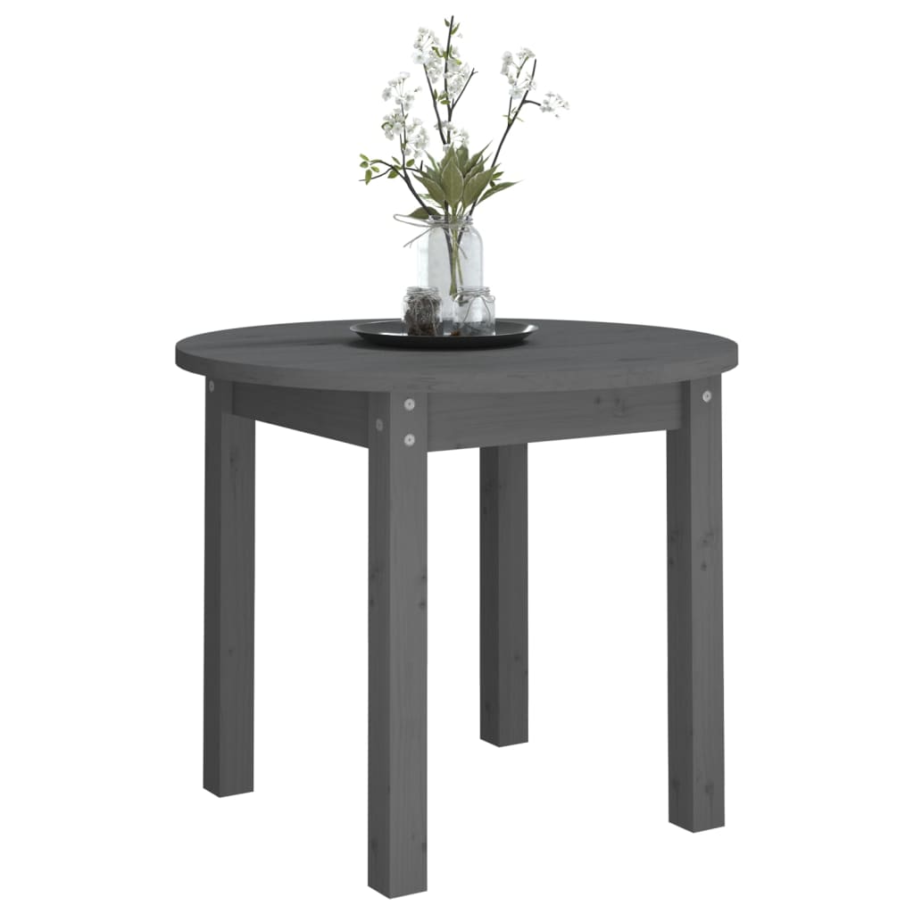 Salongbord grå Ø 55x45 cm heltre furu