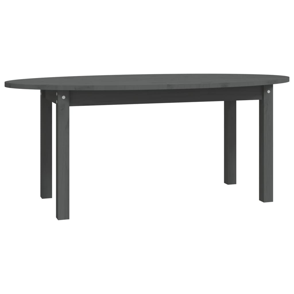 Salongbord grå 110x55x45 cm heltre furu