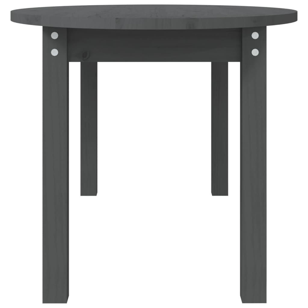 Salongbord grå 110x55x45 cm heltre furu