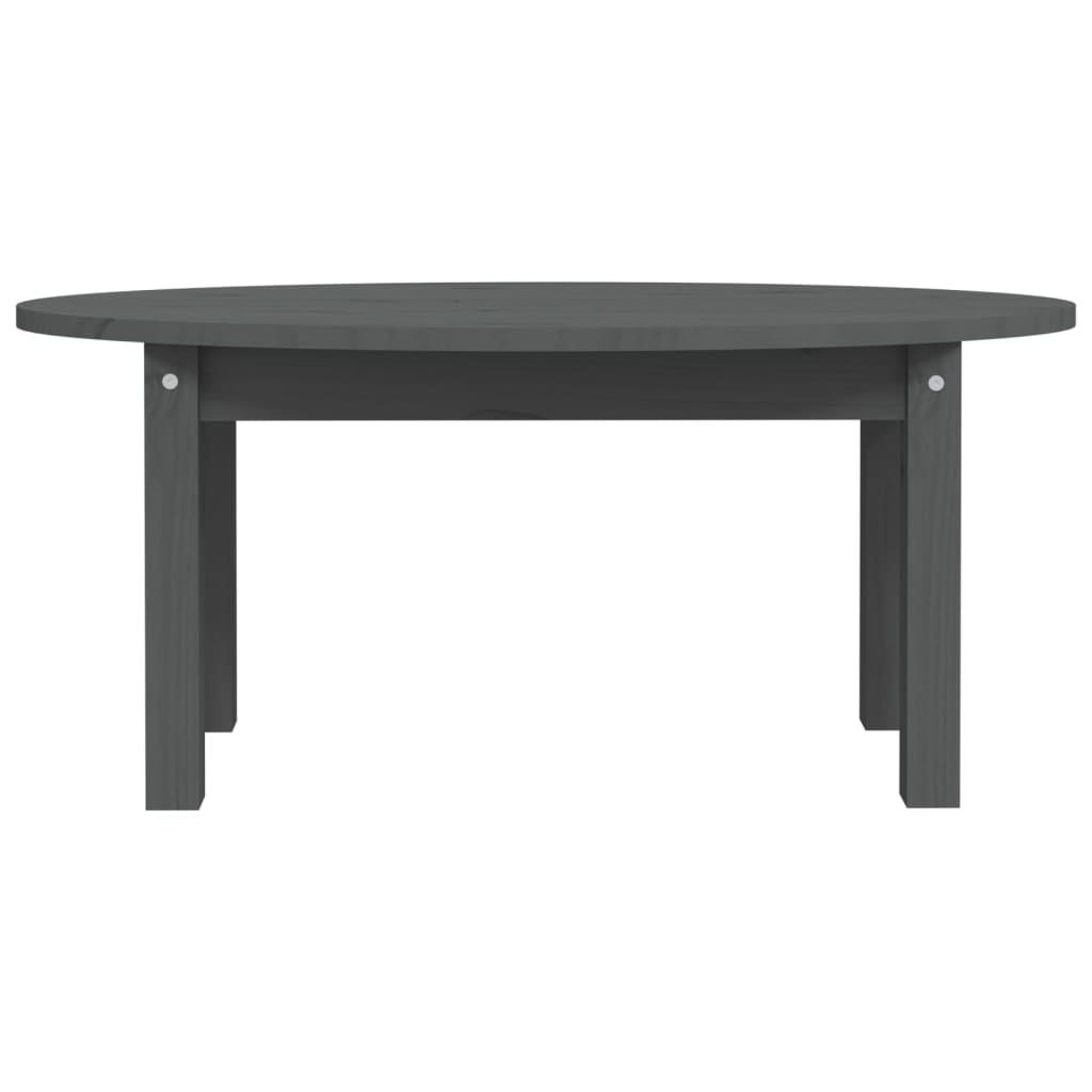 Salongbord grå 80x40x35 cm heltre furu