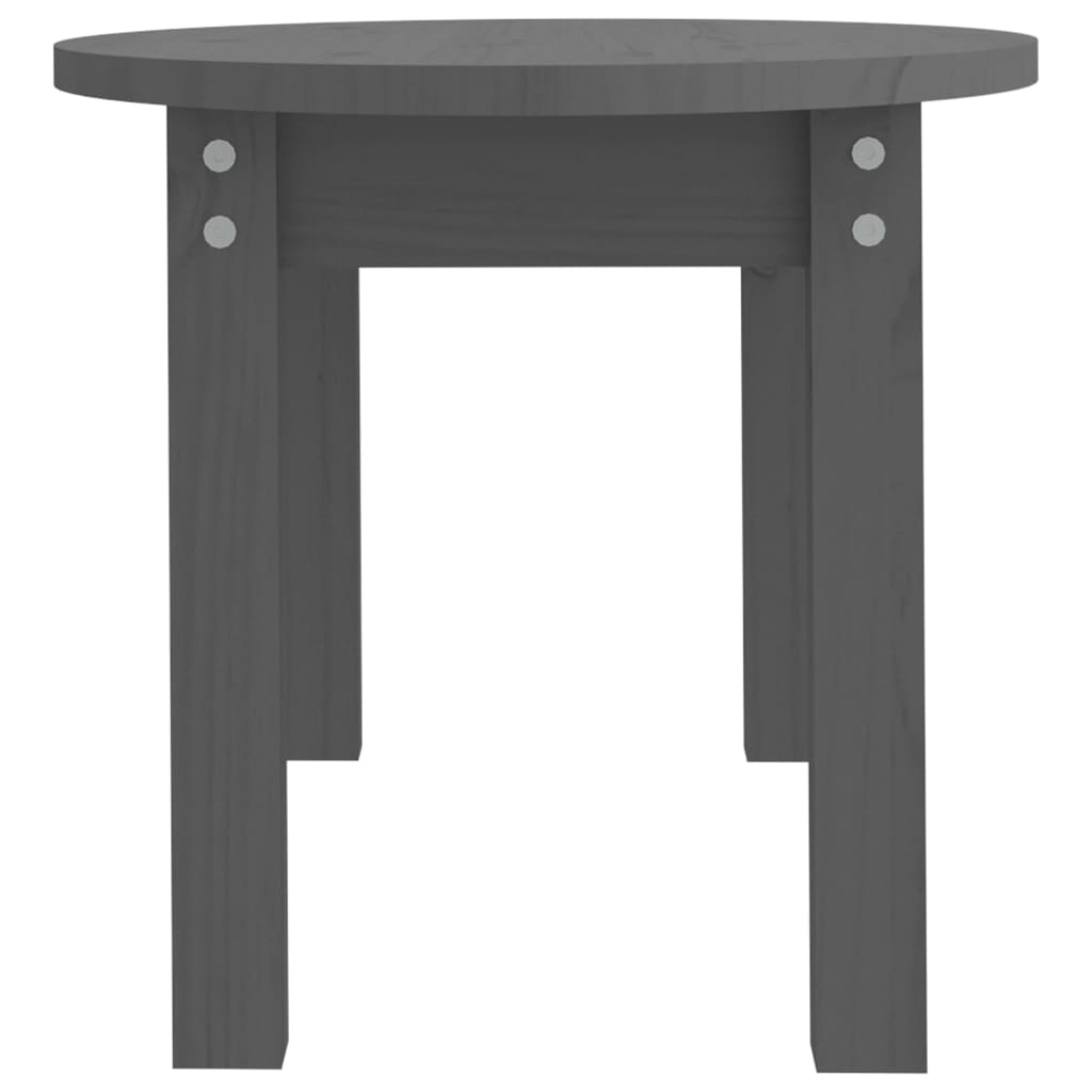 Salongbord grå 80x40x35 cm heltre furu