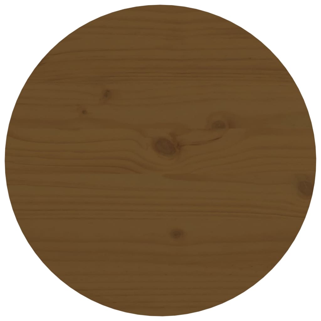 Salongbord honningbrun Ø 55x60 cm heltre furu
