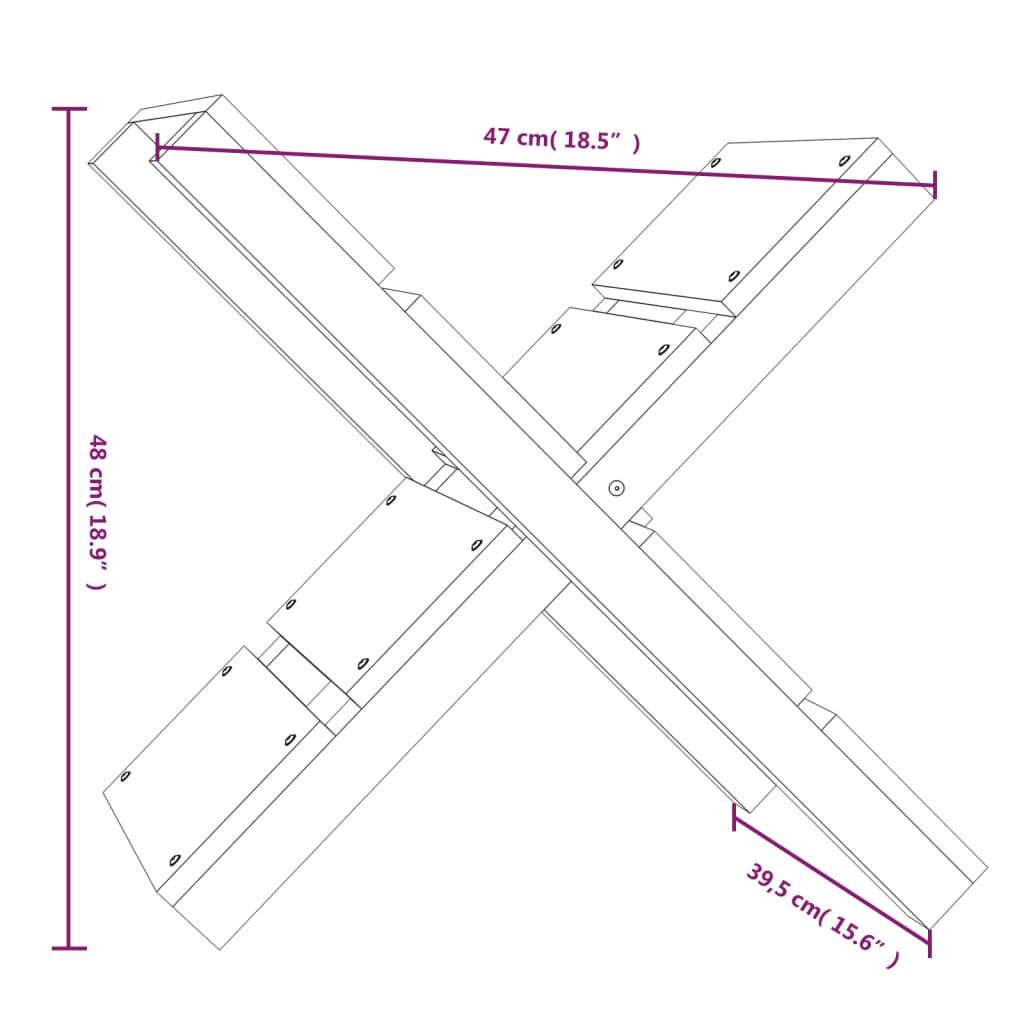 Vedstativ honningbrun 47x39,5x48 cm heltre furu