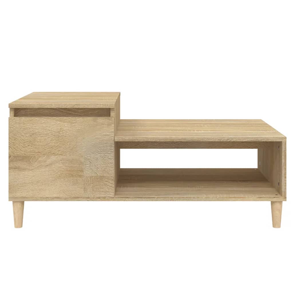 Salongbord sonoma eik 100x50x45 cm konstruert tre
