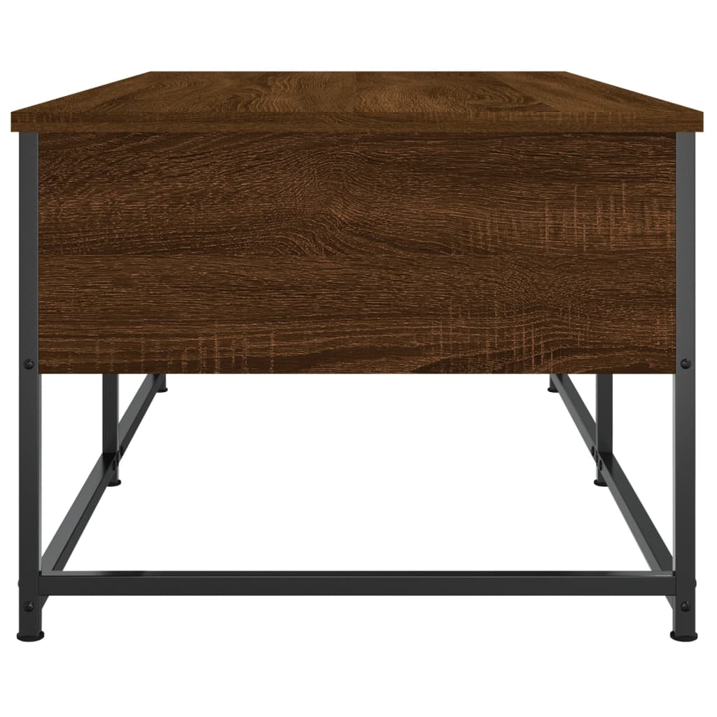 Salongbord brun eik 100x51x40 cm konstruert tre