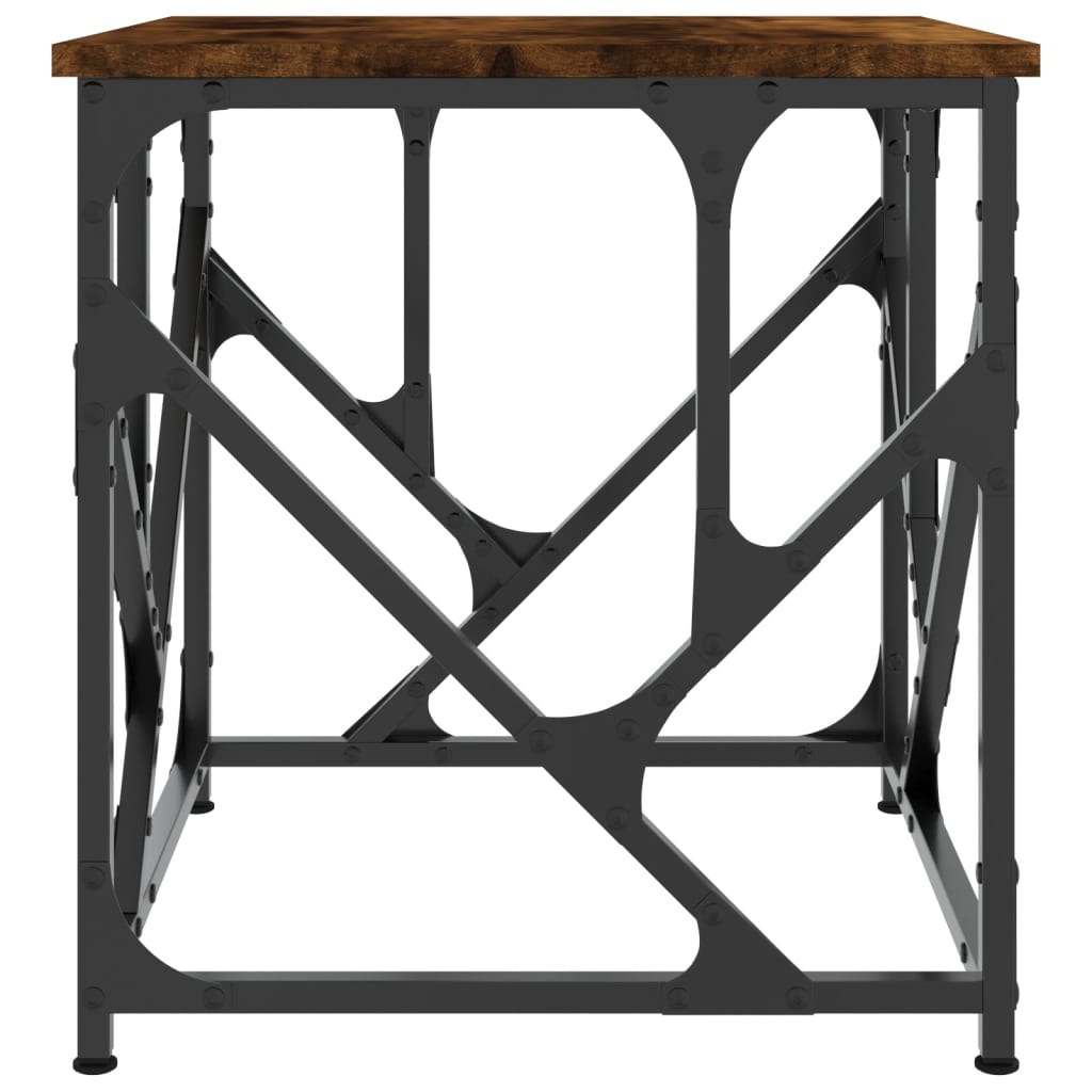 Salongbord røkt eik 45x45x47,5 cm konstruert tre