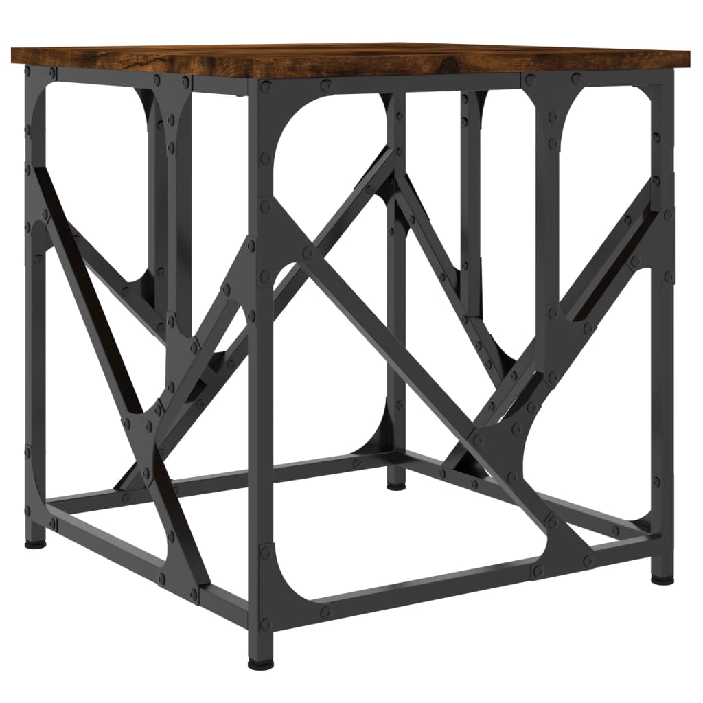 Salongbord røkt eik 45x45x47,5 cm konstruert tre