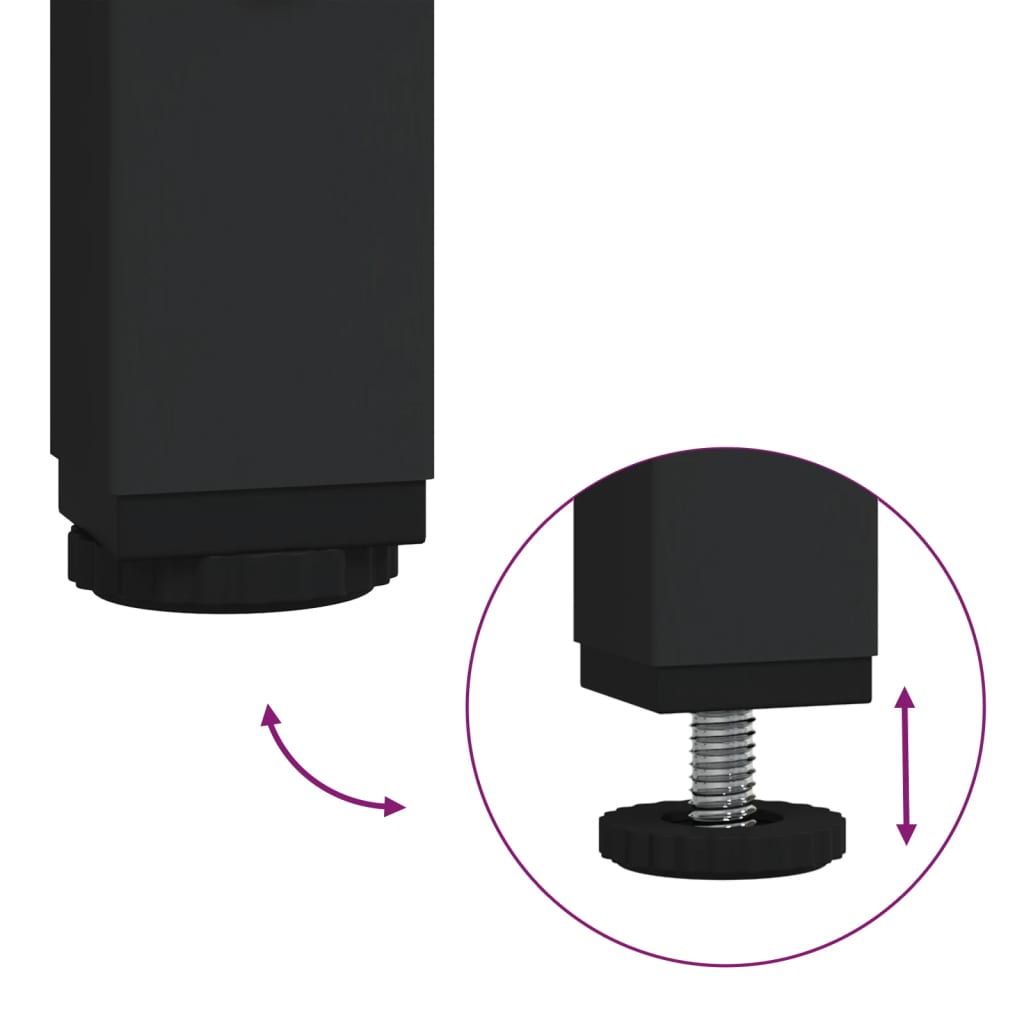 Salongbord røkt eik 45x45x47,5 cm konstruert tre