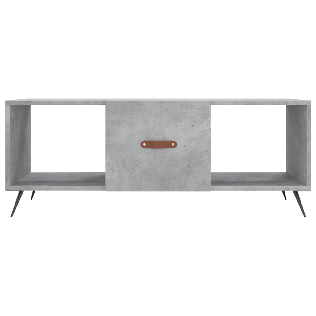 Salongbord betonggrå 102x50x40 cm konstruert tre